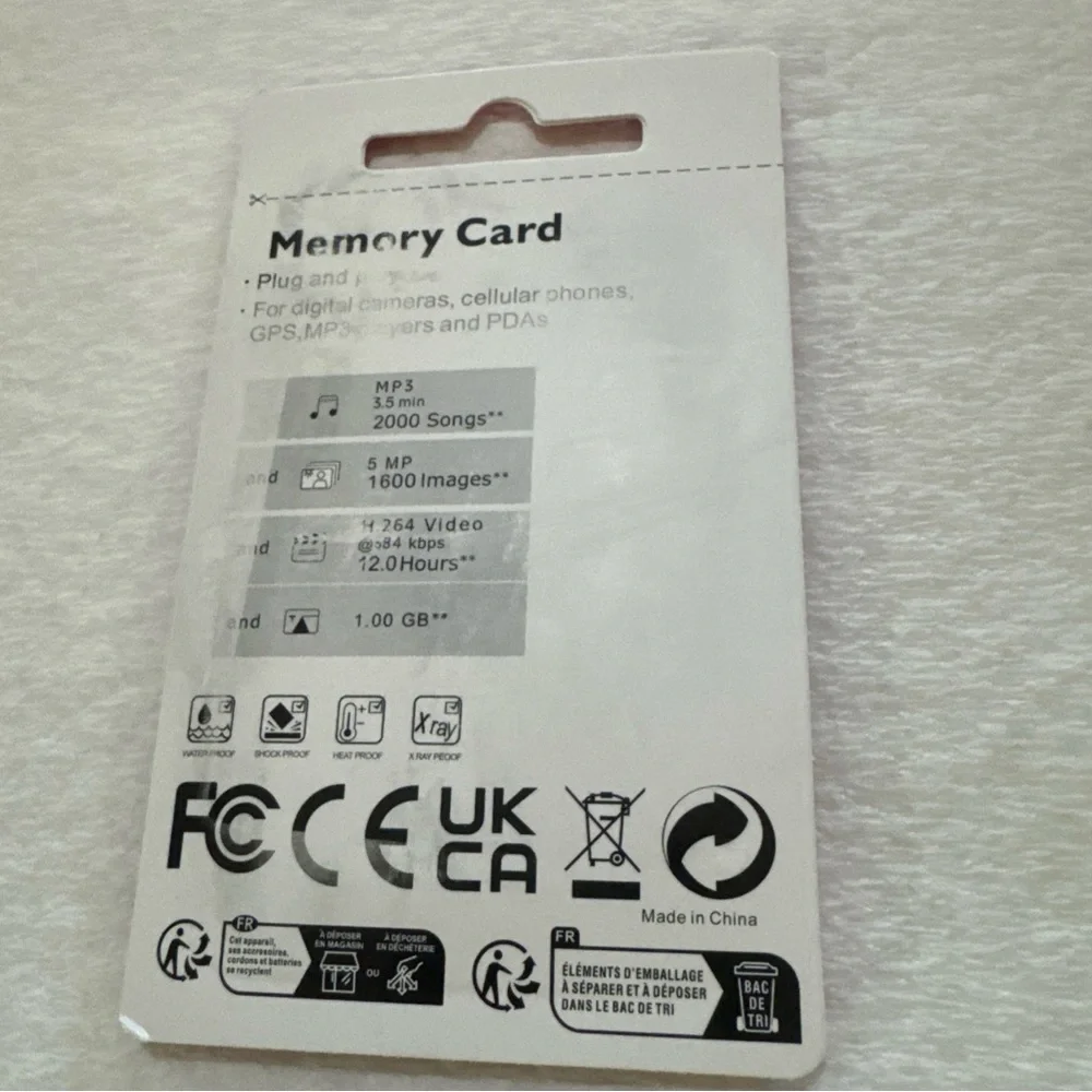 Red Memory Card with Adapter